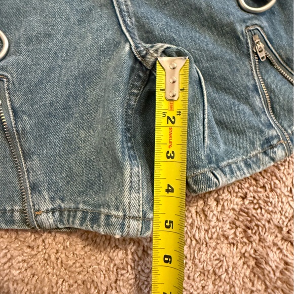 Ragged Priest Dirty Wash Bondage Denim Shorts Size 24 - Picture 8 of 8